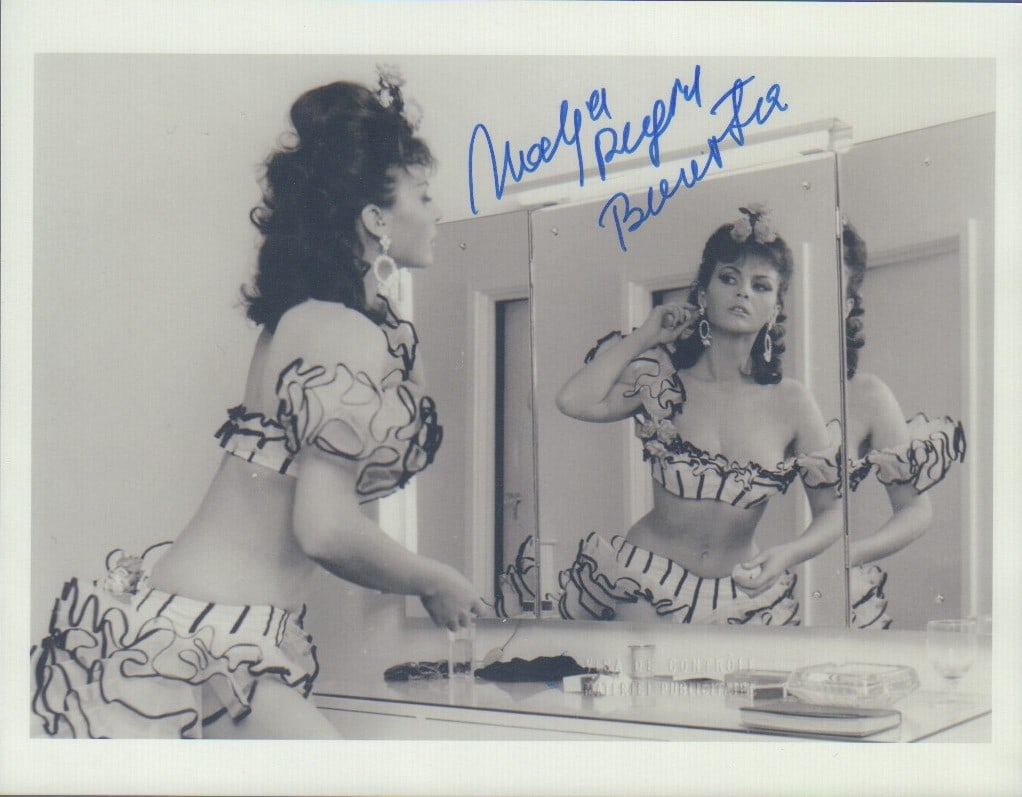 Nadja Regin signed James Bond phtograph: As Bonita in Goldfinger signed in character 8x10 scarce This item comes with a fully illustrated serial numbered letter of authenticity guaranteeing its authenticity for the life of the piece and is s