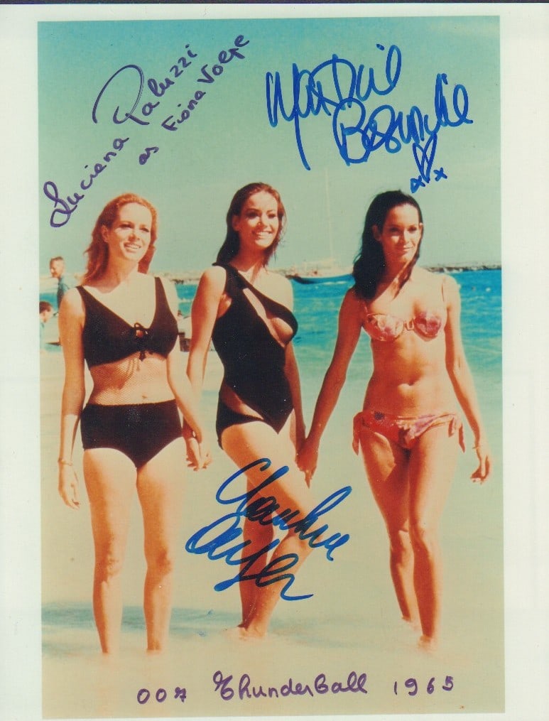 Thunderballs Bond babes signed photograph James Bond (1 of 1)
