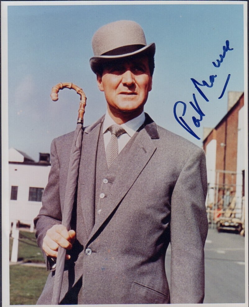 Patrick Macnee signed photograph: A vintage signed Avengers TV series signed 8x10 by the master spy British classic This item comes with a fully illustrated serial numbered letter of authenticity guaranteeing its authenticity for the