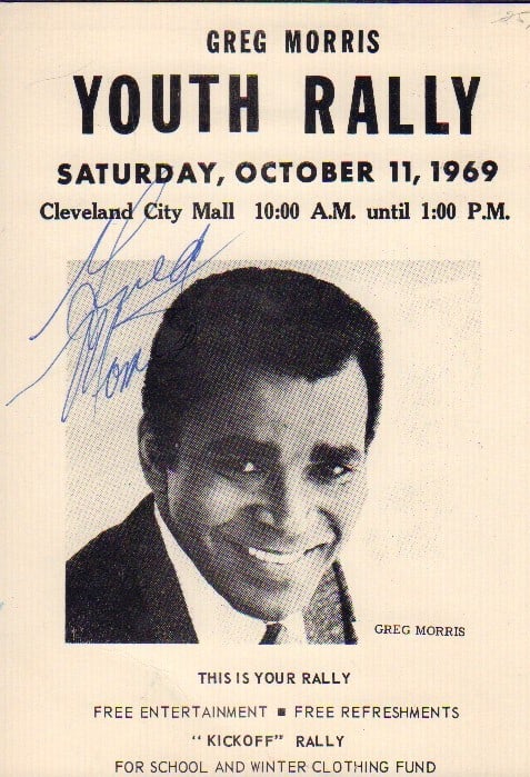 Greg Morris rare signed flyer (1 of 1)