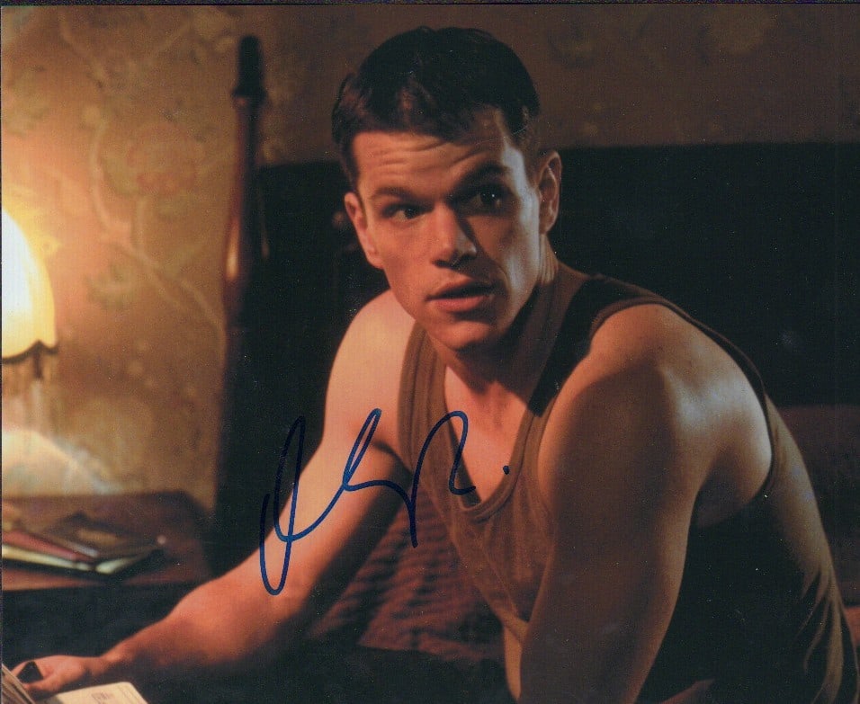 Matt Damon signed photograph (1 of 1)