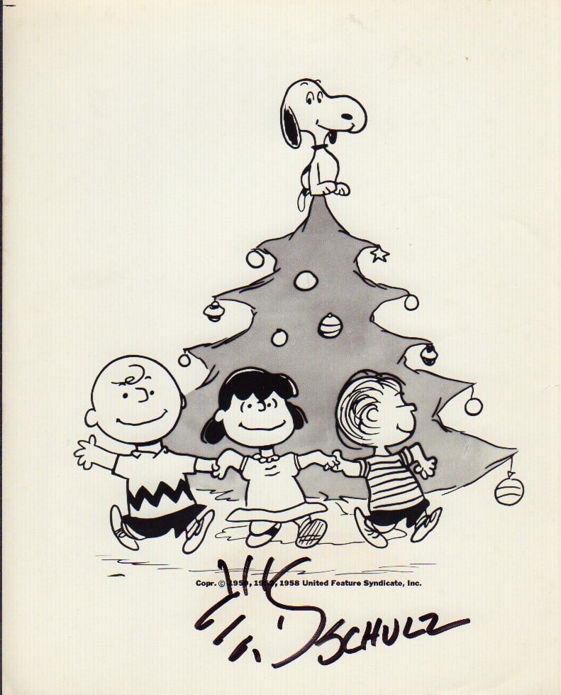Charles Schulz signed photograph (1 of 1)