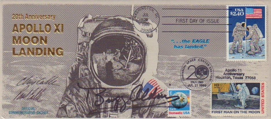 Buzz Aldrin signed FDC (1 of 1)