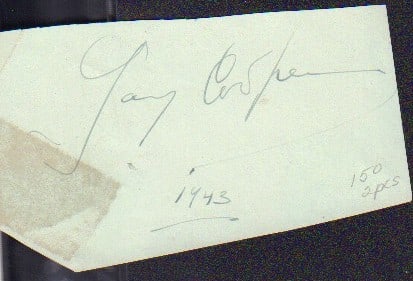 Gary Cooper signature (1 of 1)