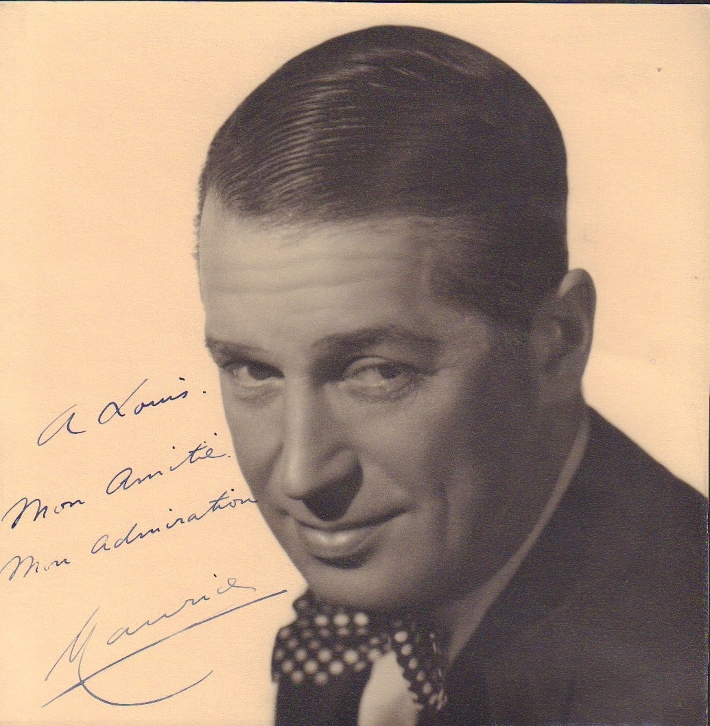 Maurice Chevalier signed photograph (1 of 1)