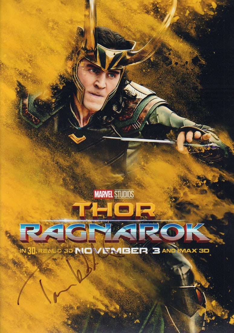 Tom Hiddleston signed 11x17 poster (1 of 1)