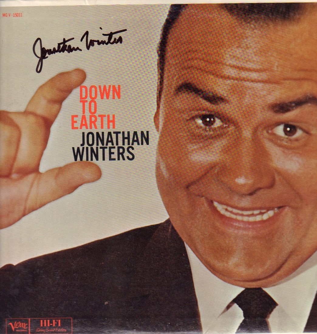 Jonathan Winters LP signed (1 of 1)
