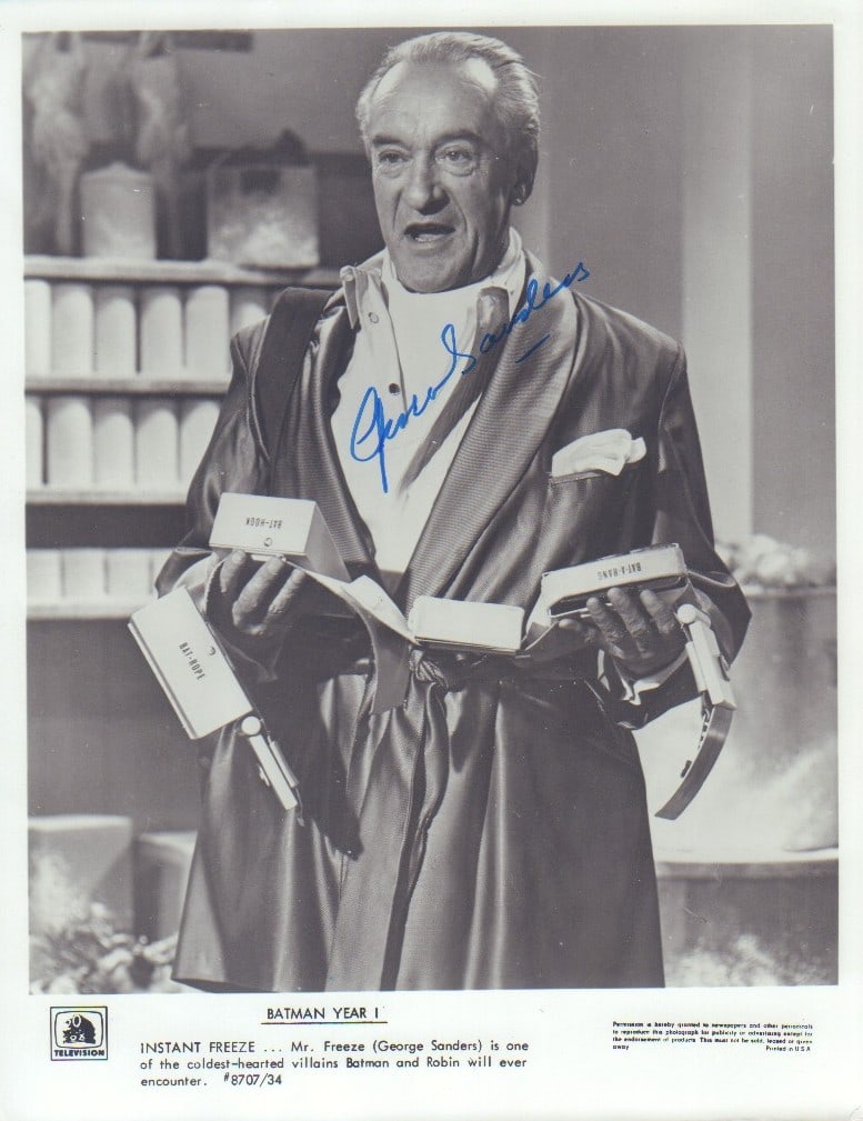 George Sanders signed photograph (1 of 1)