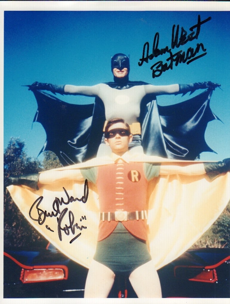 Batman and Robin signed photograph (1 of 1)