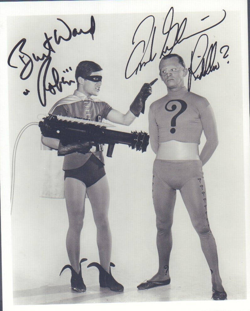 Burt Ward and Frank Gorshin signed photograph (1 of 1)