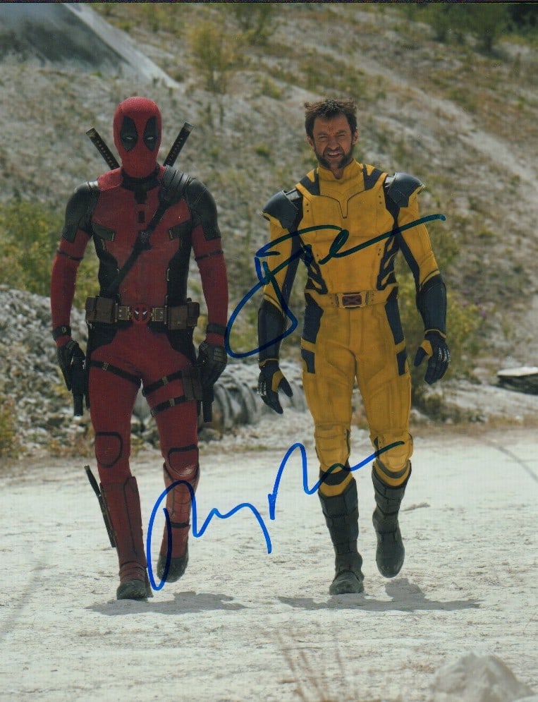 Ryan Reynolds and Hugh Jackman signed photograph (1 of 1)