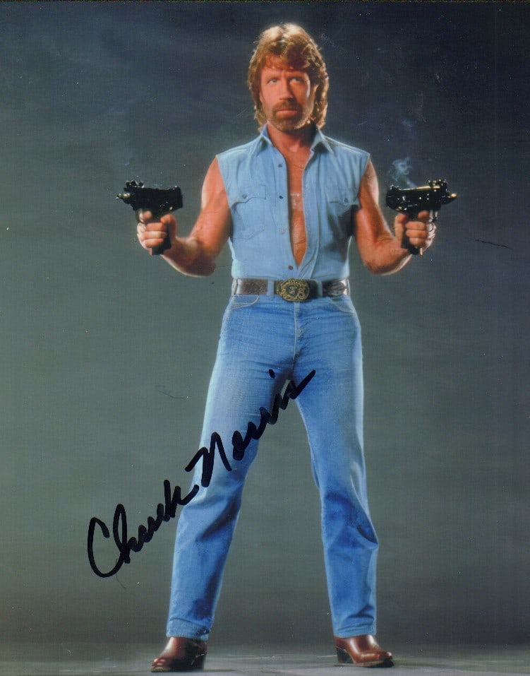 Chuck Norris signed photograph (1 of 1)