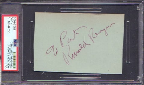 Ronald Reagan PSA DNA encapsulated signature