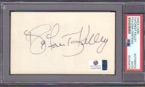 Deforest Kelley PSA DNA encapsulated signature