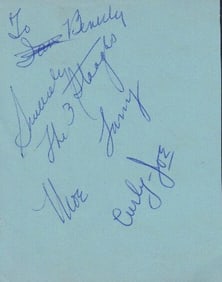 The Three Stooges signatures