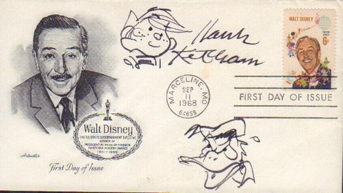 Hank Ketchum RARE sketched FDC