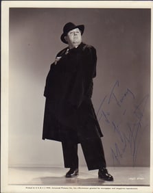 Charles Laughton signed photograph