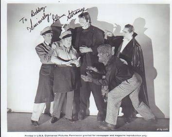 Glenn Strange signed Frankenstein photograph