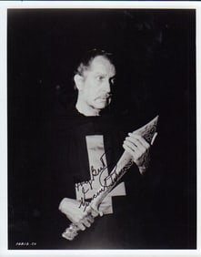 Vincent Price signed photograph