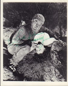 Lon Chaney Jr signed Wolfman photograph