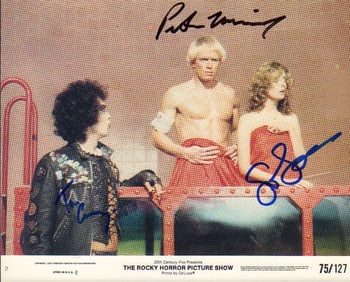 Rocky Horror Picture Show cast signed photograph