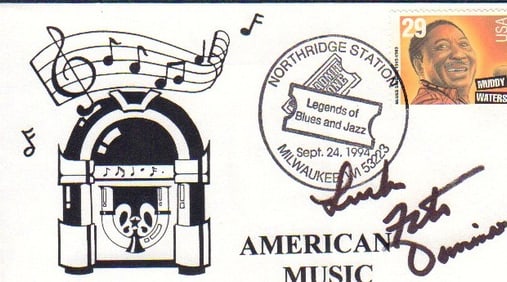 Fats Domino signed FDC