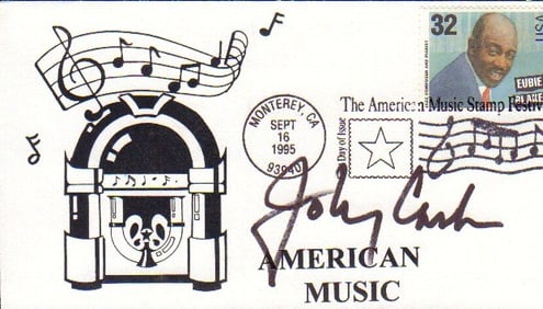 Johnny Cash signed FDC