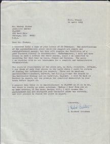 Michael Crichton RARE signed letter