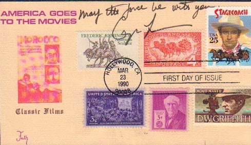 George Lucas rare FDC signed