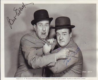 Abbott and Costello signed photograph