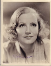 Greta Garbo signed photograph