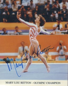 Mary Lou Retton signed photograph