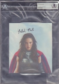 Natalie Portman Beckett slabbed signed photograph