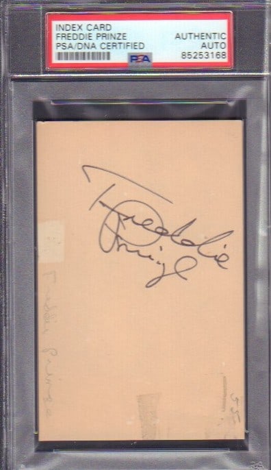 Freddie Prinze signature PSA DNA slabbed (1 of 1)