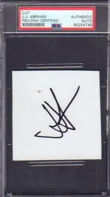 JJ Amrams signature PSA DNA slabbed