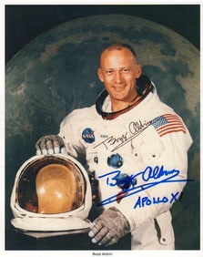 Buzz Aldrin signed photograph