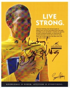 Lance Armstrong signed photograph