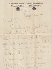 Victor Flemming RARE signed letter Dsirected Wizard of Oz and Gone with the Wind
