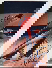 Saturday Night Fever cast signed photograph