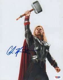 Chris Hemsworth signed THOR photograph