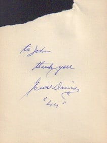 Ernie Davis signature