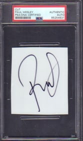Paul Wesley signature PSA DNA slabbed