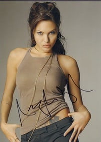 Angelina Jolie signed photograph
