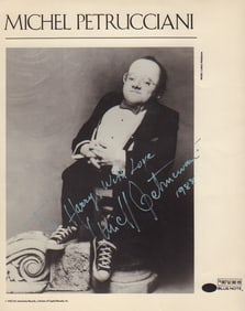 Michael Petrucciani signed photograph
