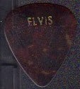 Elvis Presley guitar pick owned and used