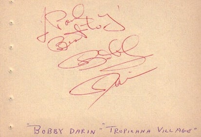 Bobby Darin signature