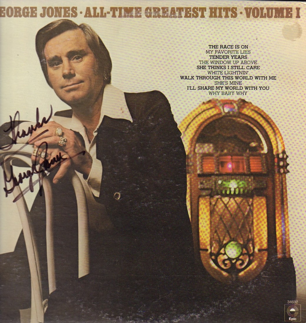 George Jones signed LP (1 of 1)