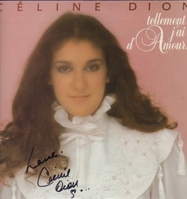 Celine Dion signed LP
