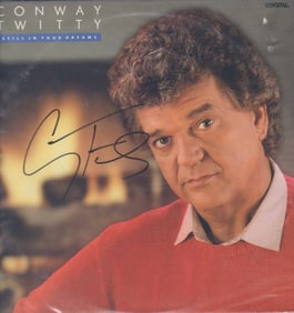 Conway Twitty signed LP