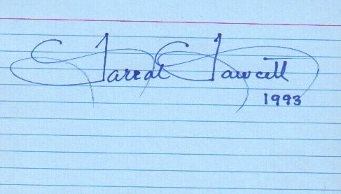 Farrah Fawcett signature